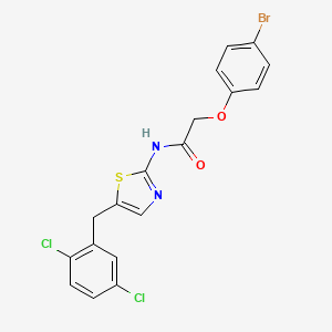 molecular formula C18H13BrCl2N2O2S B3472075 2-(4-bromophenoxy)-N-[5-(2,5-dichlorobenzyl)-1,3-thiazol-2-yl]acetamide 