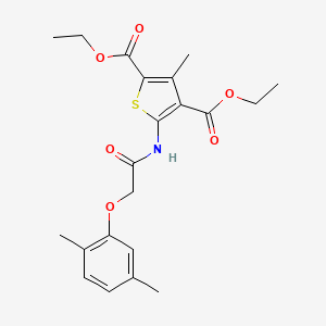 diethyl 5-{[(2,5-dimethylphenoxy)acetyl]amino}-3-methyl-2,4-thiophenedicarboxylate