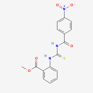 methyl 2-({[(4-nitrobenzoyl)amino]carbonothioyl}amino)benzoate