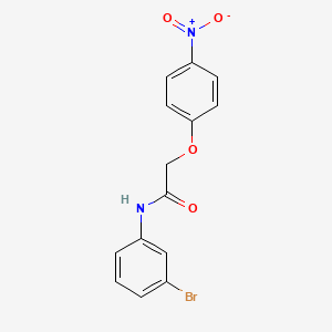 molecular formula C14H11BrN2O4 B3472120 N-(3-bromophenyl)-2-(4-nitrophenoxy)acetamide 