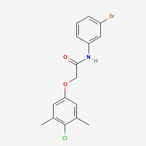 N-(3-bromophenyl)-2-(4-chloro-3,5-dimethylphenoxy)acetamide