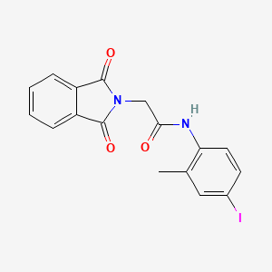 2-(1,3-dioxo-1,3-dihydro-2H-isoindol-2-yl)-N-(4-iodo-2-methylphenyl)acetamide