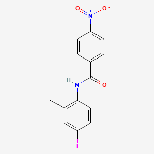 molecular formula C14H11IN2O3 B3472133 N-(4-iodo-2-methylphenyl)-4-nitrobenzamide 