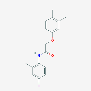 molecular formula C17H18INO2 B3472144 2-(3,4-dimethylphenoxy)-N-(4-iodo-2-methylphenyl)acetamide 