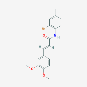 N-(2-bromo-4-methylphenyl)-3-(3,4-dimethoxyphenyl)acrylamide