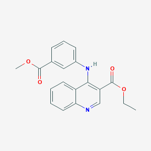 ethyl 4-{[3-(methoxycarbonyl)phenyl]amino}-3-quinolinecarboxylate