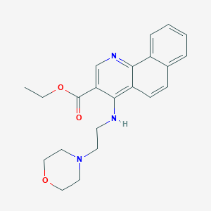 ethyl 4-{[2-(4-morpholinyl)ethyl]amino}benzo[h]quinoline-3-carboxylate