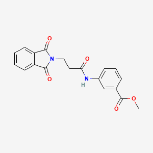 METHYL 3-[3-(1,3-DIOXO-2,3-DIHYDRO-1H-ISOINDOL-2-YL)PROPANAMIDO]BENZOATE