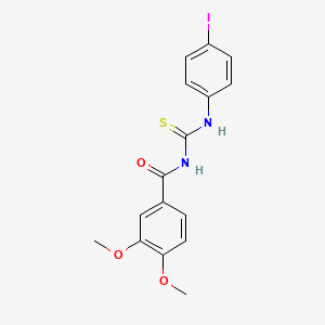 N-{[(4-iodophenyl)amino]carbonothioyl}-3,4-dimethoxybenzamide