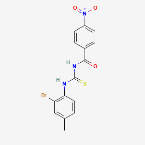 N-{[(2-bromo-4-methylphenyl)amino]carbonothioyl}-4-nitrobenzamide