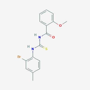 N-{[(2-bromo-4-methylphenyl)amino]carbonothioyl}-2-methoxybenzamide