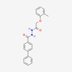 N'-[2-(2-methylphenoxy)acetyl]-4-biphenylcarbohydrazide