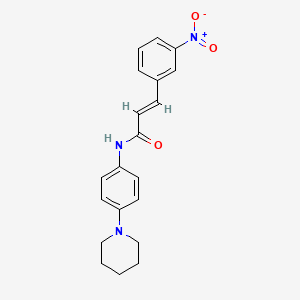 3-(3-nitrophenyl)-N-[4-(1-piperidinyl)phenyl]acrylamide