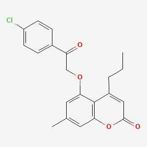 5-[2-(4-chlorophenyl)-2-oxoethoxy]-7-methyl-4-propyl-2H-chromen-2-one