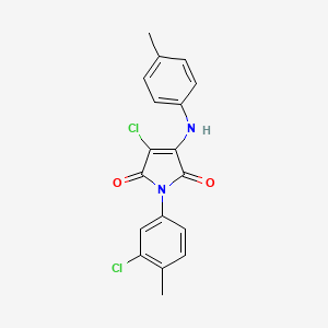 3-chloro-1-(3-chloro-4-methylphenyl)-4-[(4-methylphenyl)amino]-1H-pyrrole-2,5-dione