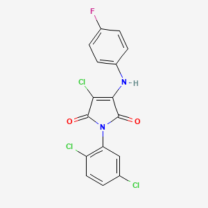 3-chloro-1-(2,5-dichlorophenyl)-4-[(4-fluorophenyl)amino]-1H-pyrrole-2,5-dione