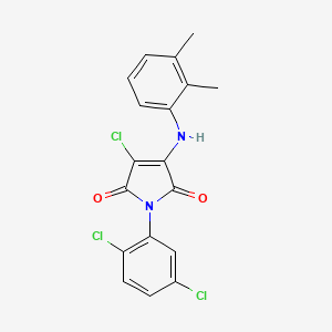 3-chloro-1-(2,5-dichlorophenyl)-4-[(2,3-dimethylphenyl)amino]-1H-pyrrole-2,5-dione