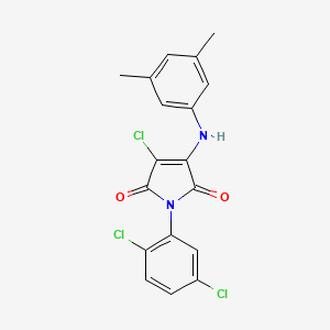 3-chloro-1-(2,5-dichlorophenyl)-4-[(3,5-dimethylphenyl)amino]-1H-pyrrole-2,5-dione