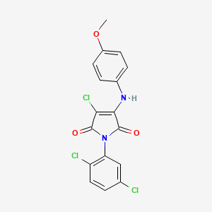 3-chloro-1-(2,5-dichlorophenyl)-4-[(4-methoxyphenyl)amino]-1H-pyrrole-2,5-dione