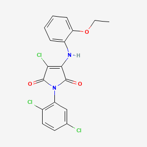 3-chloro-1-(2,5-dichlorophenyl)-4-[(2-ethoxyphenyl)amino]-1H-pyrrole-2,5-dione