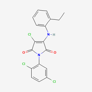 3-chloro-1-(2,5-dichlorophenyl)-4-[(2-ethylphenyl)amino]-1H-pyrrole-2,5-dione