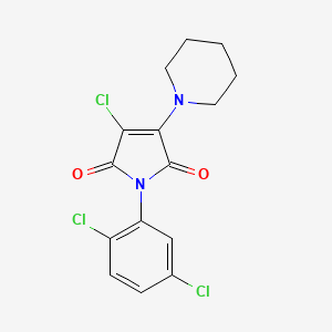 3-chloro-1-(2,5-dichlorophenyl)-4-(1-piperidinyl)-1H-pyrrole-2,5-dione