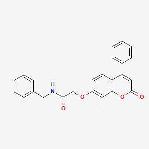 N-benzyl-2-[(8-methyl-2-oxo-4-phenyl-2H-chromen-7-yl)oxy]acetamide