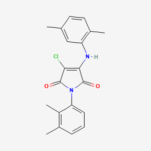 3-chloro-1-(2,3-dimethylphenyl)-4-[(2,5-dimethylphenyl)amino]-1H-pyrrole-2,5-dione