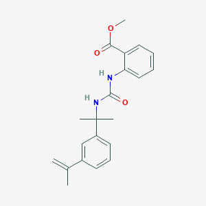 molecular formula C21H24N2O3 B3472502 methyl 2-[({[1-(3-isopropenylphenyl)-1-methylethyl]amino}carbonyl)amino]benzoate 