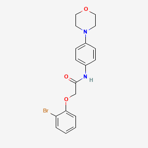 2-(2-bromophenoxy)-N-[4-(4-morpholinyl)phenyl]acetamide