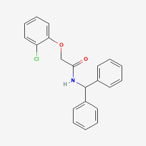 molecular formula C21H18ClNO2 B3472514 2-(2-chlorophenoxy)-N-(diphenylmethyl)acetamide 