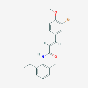 molecular formula C20H22BrNO2 B3472518 3-(3-bromo-4-methoxyphenyl)-N-(2-isopropyl-6-methylphenyl)acrylamide 