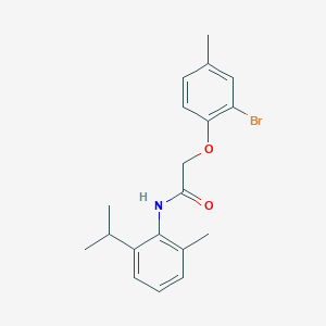 2-(2-bromo-4-methylphenoxy)-N-(2-isopropyl-6-methylphenyl)acetamide