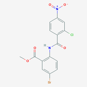 methyl 5-bromo-2-[(2-chloro-4-nitrobenzoyl)amino]benzoate