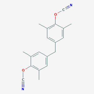 molecular formula C19H18N2O2 B034726 4,4'-Methylenebis(2,6-dimethylphenylcyanate) CAS No. 101657-77-6