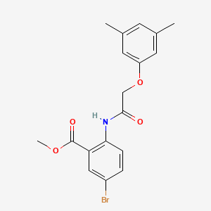 methyl 5-bromo-2-{[(3,5-dimethylphenoxy)acetyl]amino}benzoate