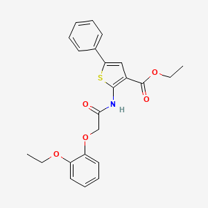 ethyl 2-{[(2-ethoxyphenoxy)acetyl]amino}-5-phenyl-3-thiophenecarboxylate