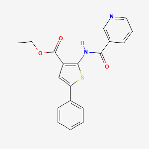 ethyl 5-phenyl-2-[(3-pyridinylcarbonyl)amino]-3-thiophenecarboxylate