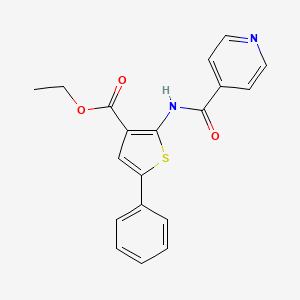 molecular formula C19H16N2O3S B3472626 ethyl 2-(isonicotinoylamino)-5-phenyl-3-thiophenecarboxylate 