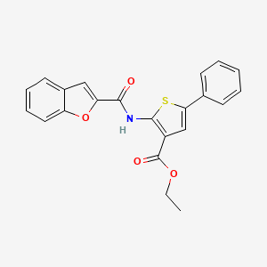 ethyl 2-[(1-benzofuran-2-ylcarbonyl)amino]-5-phenyl-3-thiophenecarboxylate