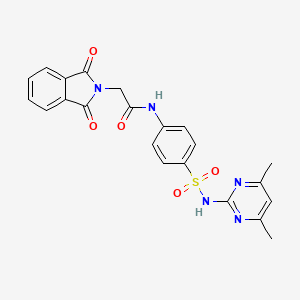 N-(4-{[(4,6-dimethyl-2-pyrimidinyl)amino]sulfonyl}phenyl)-2-(1,3-dioxo-1,3-dihydro-2H-isoindol-2-yl)acetamide