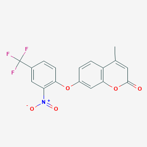 4-methyl-7-[2-nitro-4-(trifluoromethyl)phenoxy]-2H-chromen-2-one