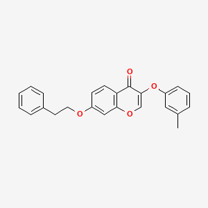 3-(3-methylphenoxy)-7-(2-phenylethoxy)-4H-chromen-4-one