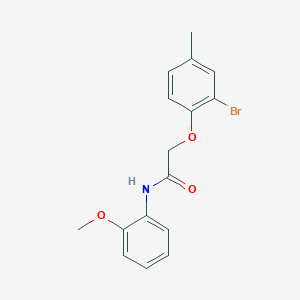 2-(2-bromo-4-methylphenoxy)-N-(2-methoxyphenyl)acetamide