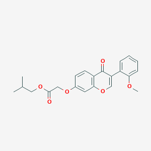 2-METHYLPROPYL 2-{[3-(2-METHOXYPHENYL)-4-OXO-4H-CHROMEN-7-YL]OXY}ACETATE