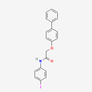 molecular formula C20H16INO2 B3472796 2-(4-biphenylyloxy)-N-(4-iodophenyl)acetamide 