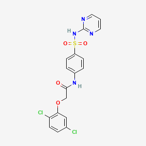 2-(2,5-dichlorophenoxy)-N-{4-[(2-pyrimidinylamino)sulfonyl]phenyl}acetamide