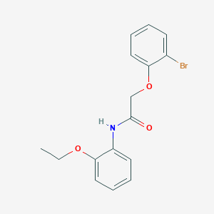 molecular formula C16H16BrNO3 B3472821 2-(2-bromophenoxy)-N-(2-ethoxyphenyl)acetamide 