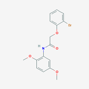 molecular formula C16H16BrNO4 B3472833 2-(2-bromophenoxy)-N-(2,5-dimethoxyphenyl)acetamide 