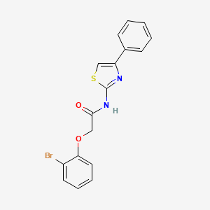 molecular formula C17H13BrN2O2S B3472899 2-(2-bromophenoxy)-N-(4-phenyl-1,3-thiazol-2-yl)acetamide 